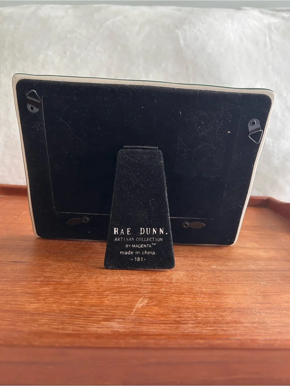 Rae Dunn Green Ceramic Merry Christmas 4x6 Photo Frame